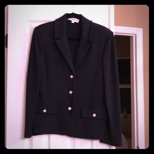 St. John’s size 14 navy jacket with pearl buttons
